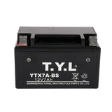 OEM ODM High Quality Motorcycle Battery TYL YTX7A-BS 12v 7AH Wet Charged MF Battery for Motorcycle Start
