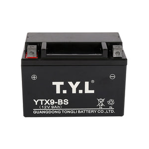 OEM ODM High Quality Motorcycle Battery TYL YTX9-BS 12v 9AH Wet Charged MF Battery for Motorcycle Start