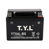 OEM ODM High Quality Motorcycle Battery TYL YTX4L-BS 12v 4AH Wet Charged MF Battery for Motorcycle Start